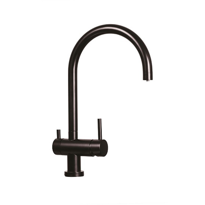 Matte Black 3 Way Mixer Tap Puretec Tripla 2