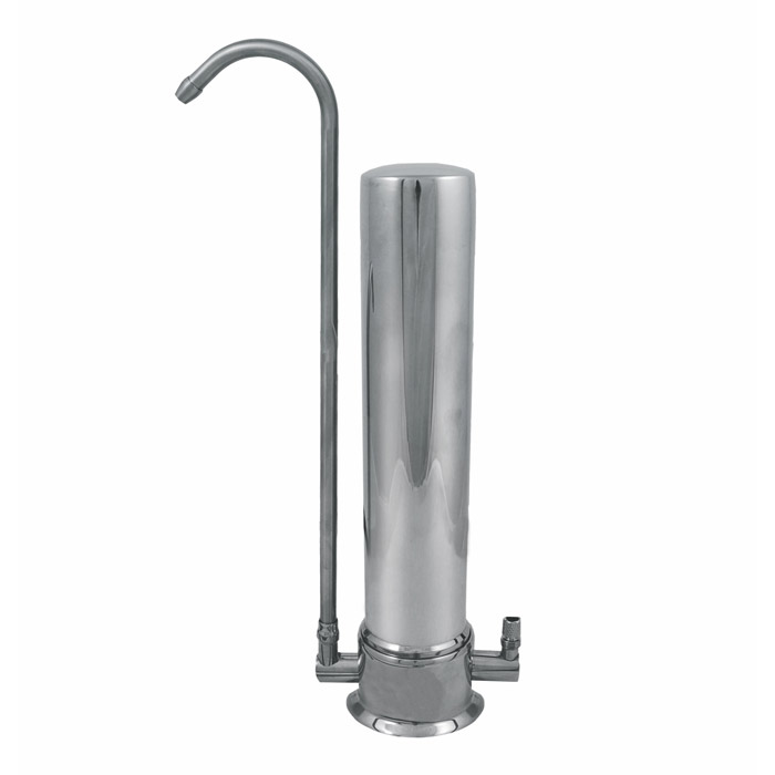 Slimline Stainless Steel Ultra Ceram Countertop Filter System