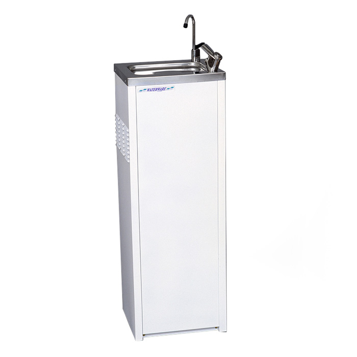 Enware Bubbler White Powder Coated Drinking Fountain