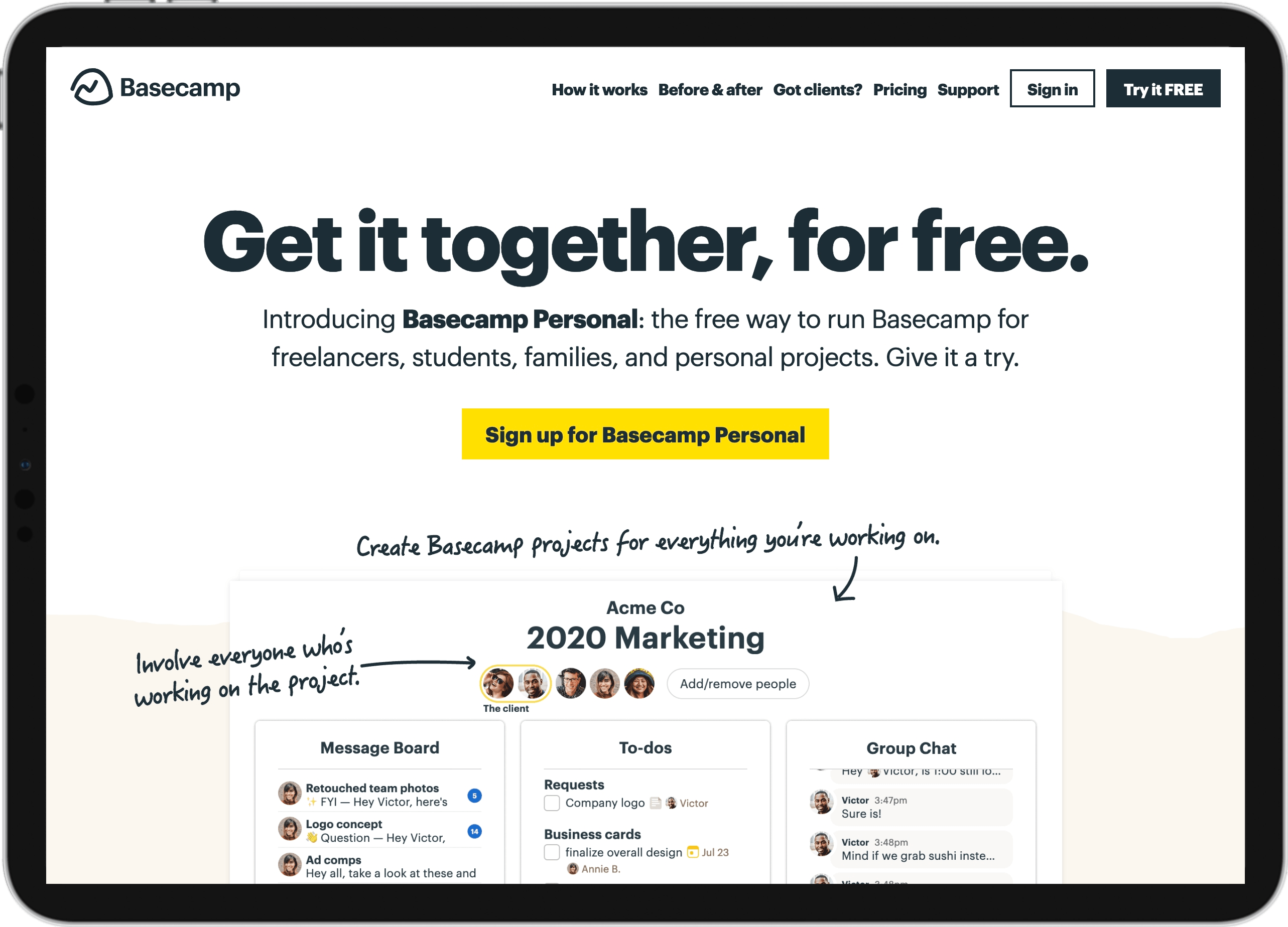 Basecamp Personal
