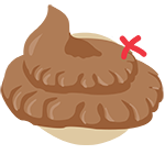 largeand sloppy dog poo