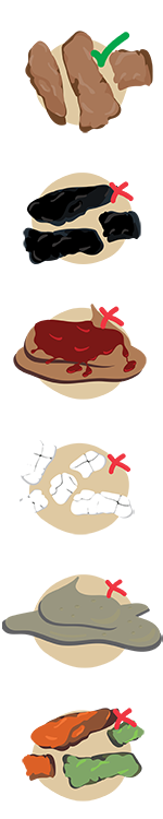 Different types of dog poo