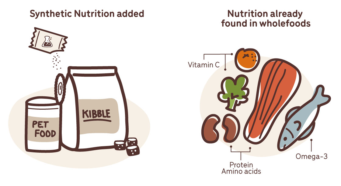 comic synthetic nutrition versus natural nutrition in pet foods