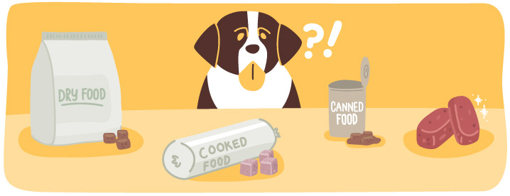 types of processing in food for dogs