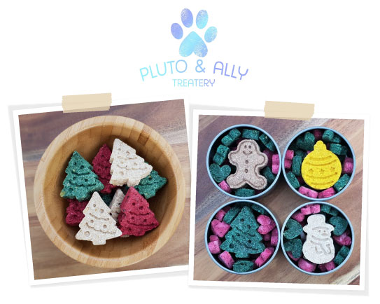 pluto and ally christmas dog treats