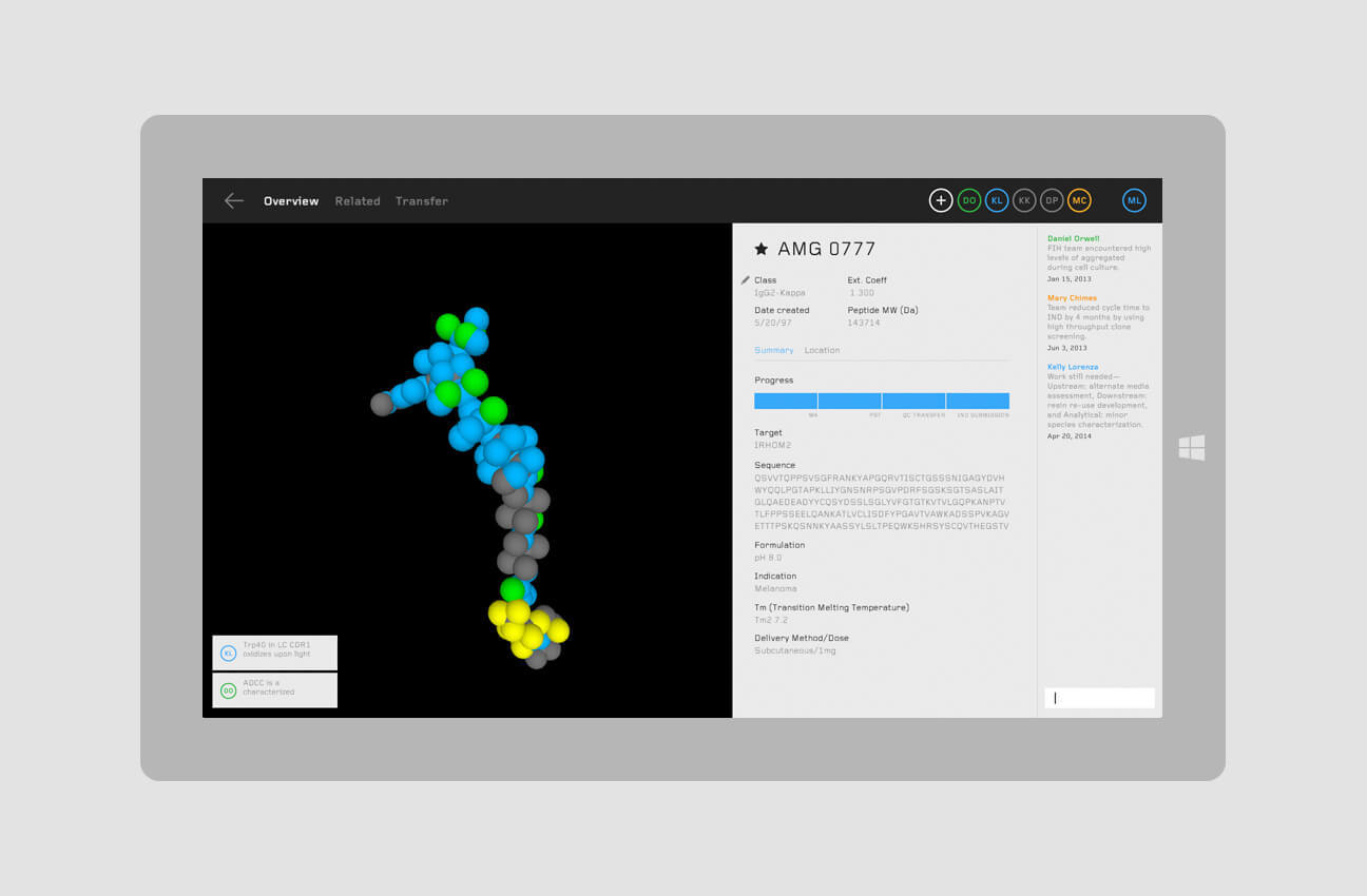 Navigating Large Molecule Data