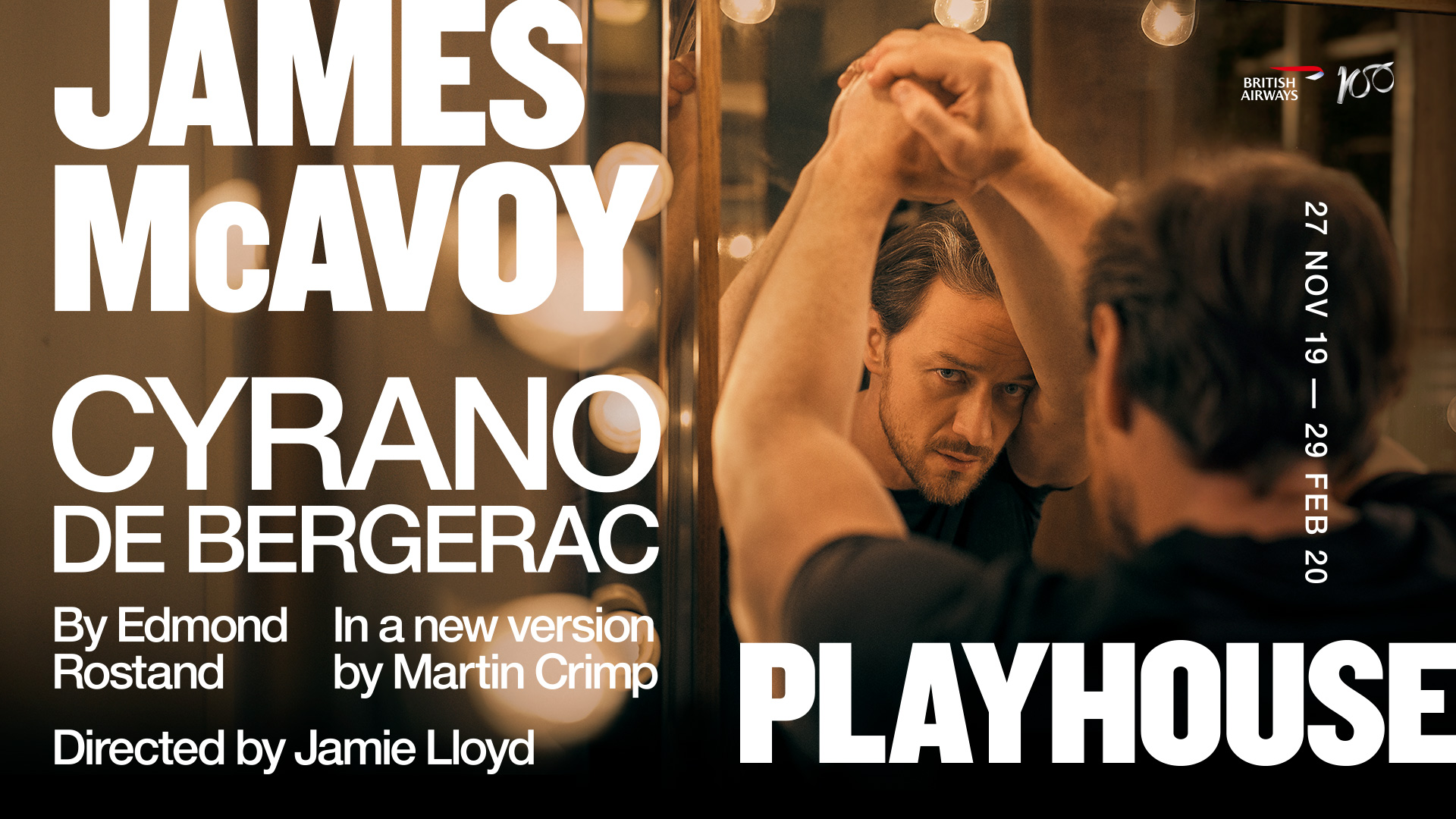 Title artwork for Cyrano de Bergerac starring James McAvoy and directed by Jamie Lloyd