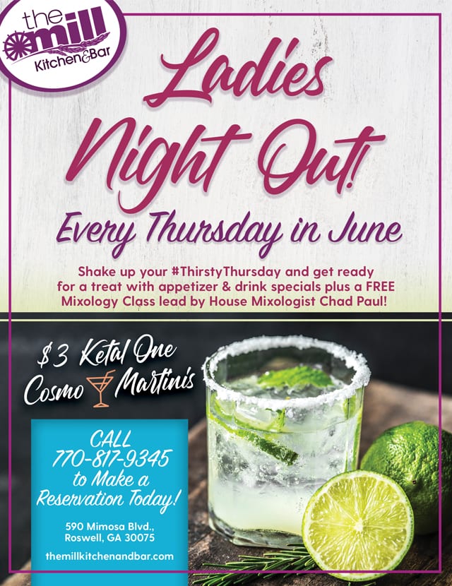 ladies night out the mill kitchen
