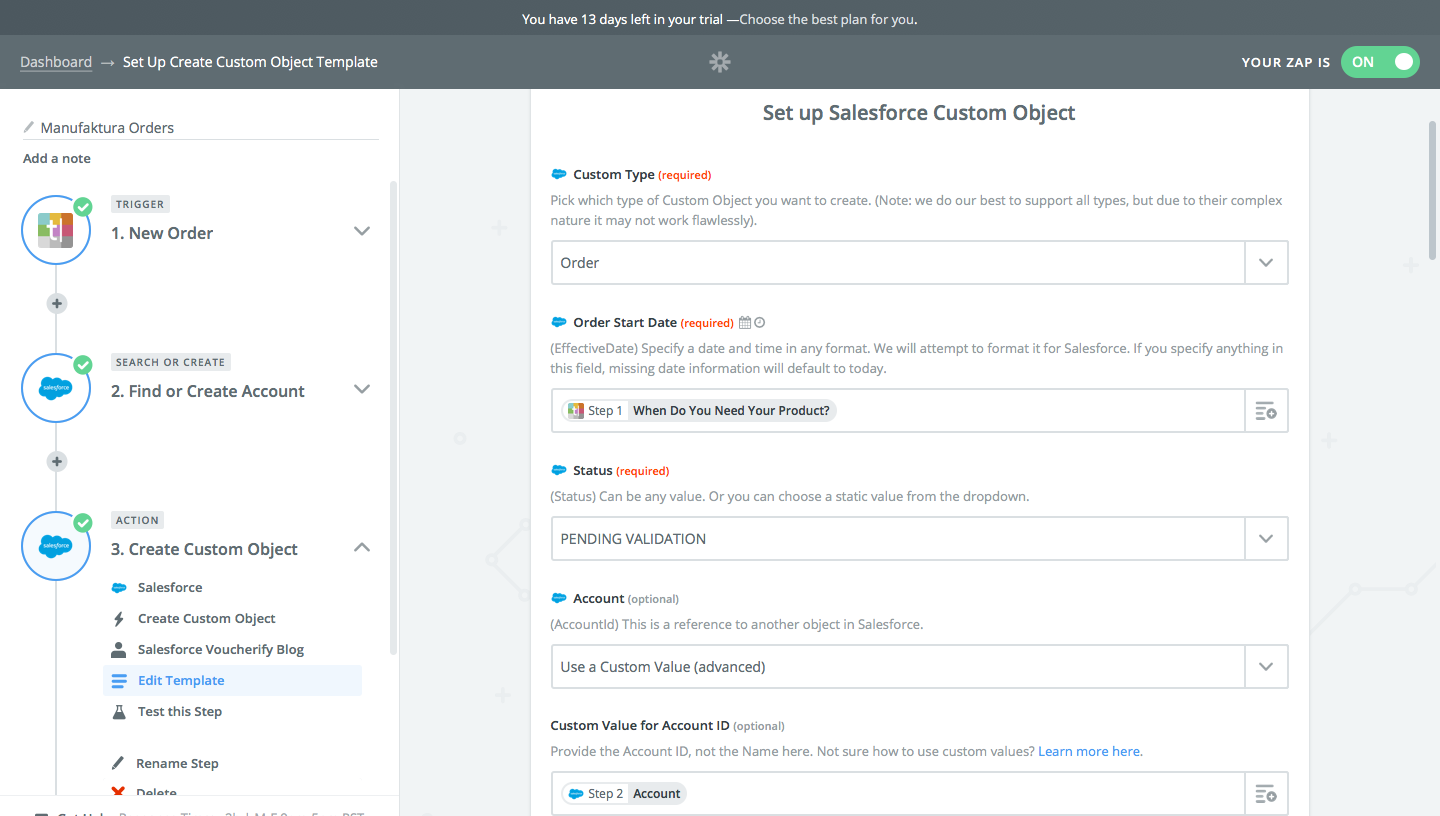 Salesforce and Zapier integration