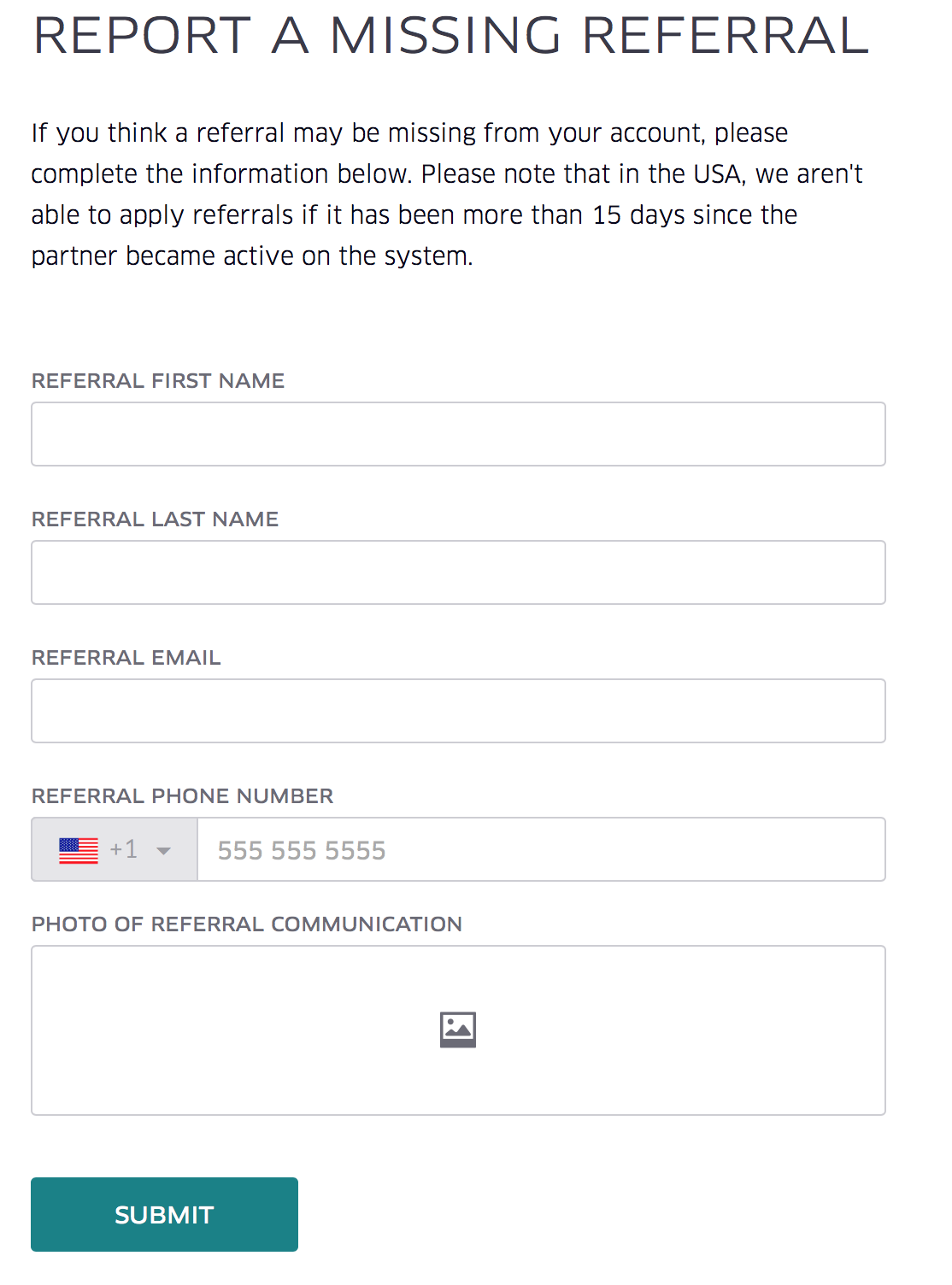 Retroactive referral