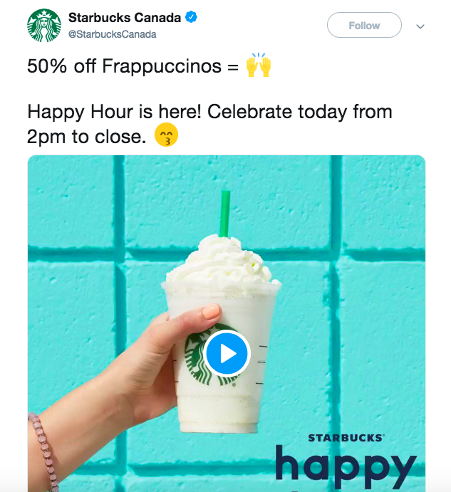 Starbucks Happy Hour Campaign