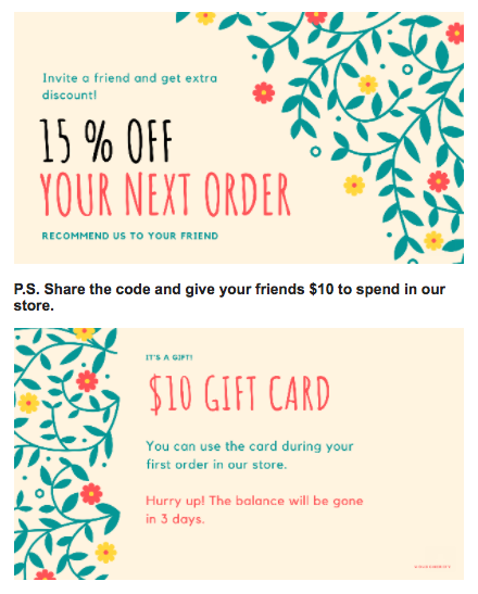 Referral Program - Invite a friend to get a discount