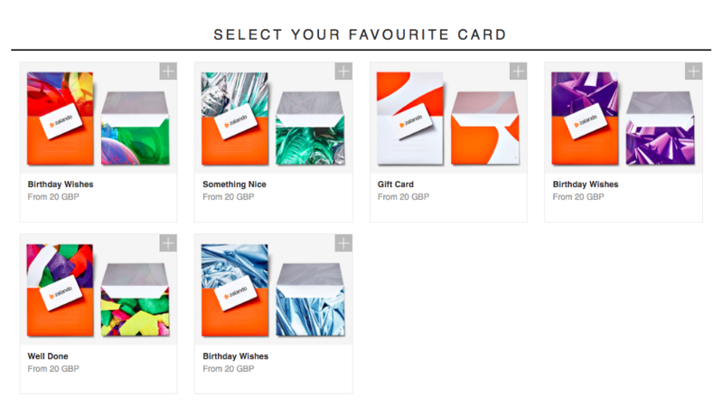 Zalando gift cards