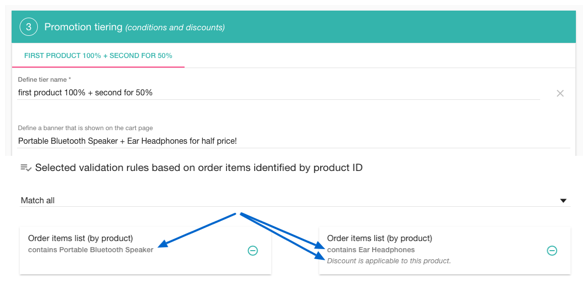 Buy one item and get the second product for free