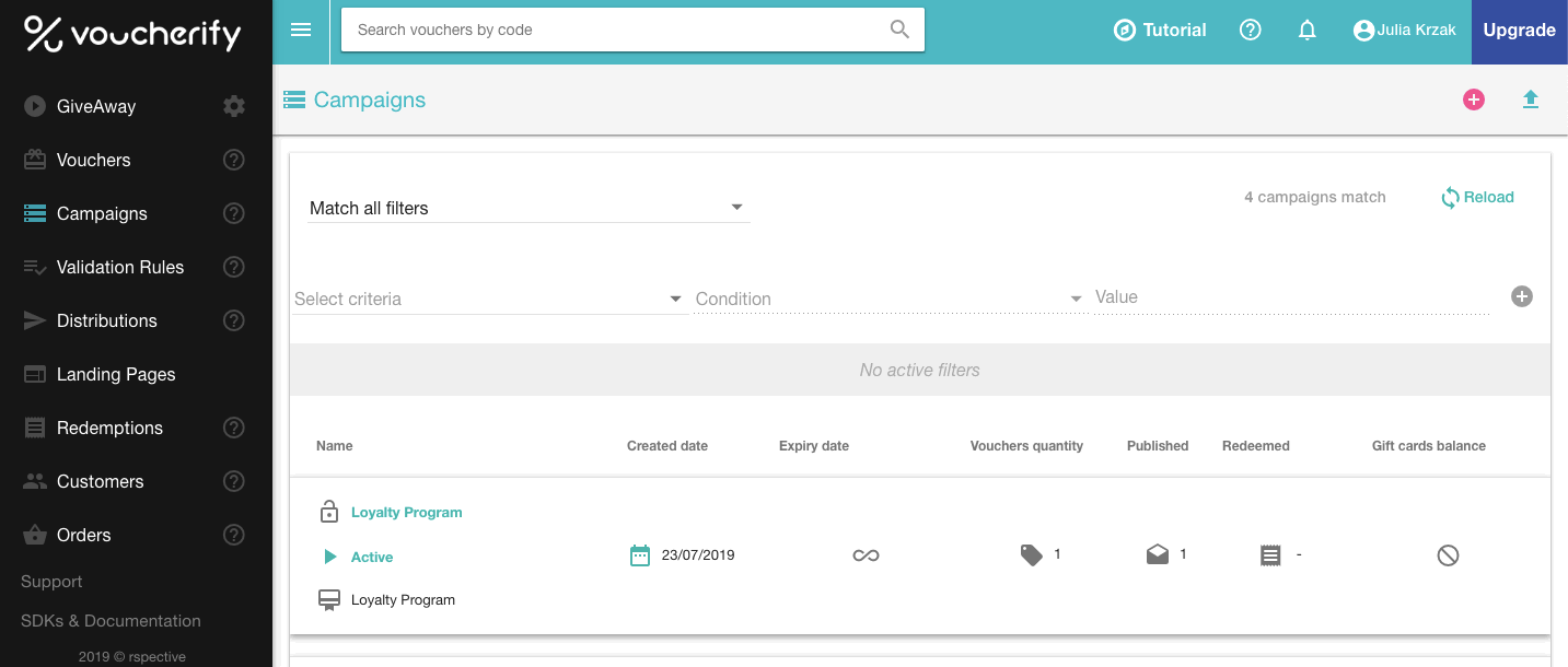Voucherify Referral Program details