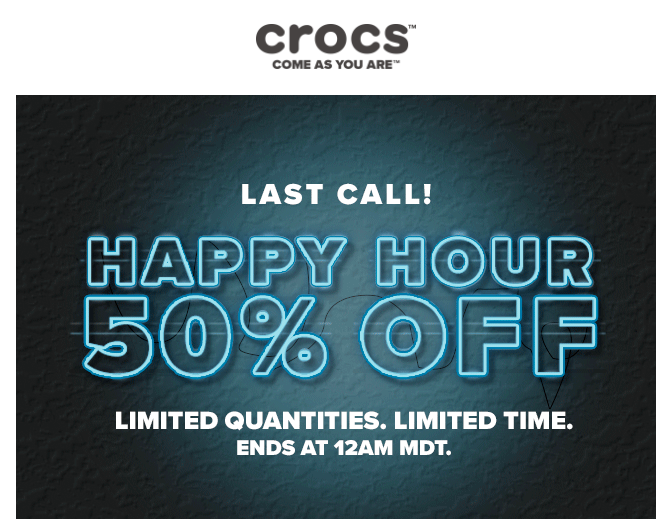 Crocs Happy Hours