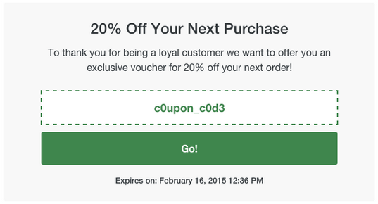 discount coupon generator - loyalty vouchers
