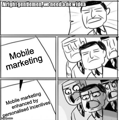 Mobile marketing + Incentive marketing