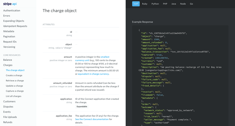 API and readme.io