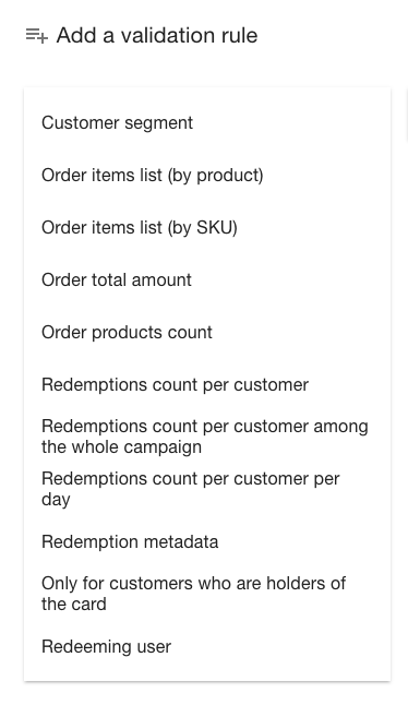 Voucherify validation rules, promotions, discounts