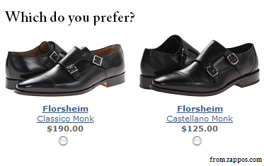 Two pairs of shoes - making a choice leads to the Ego Depletion Effect