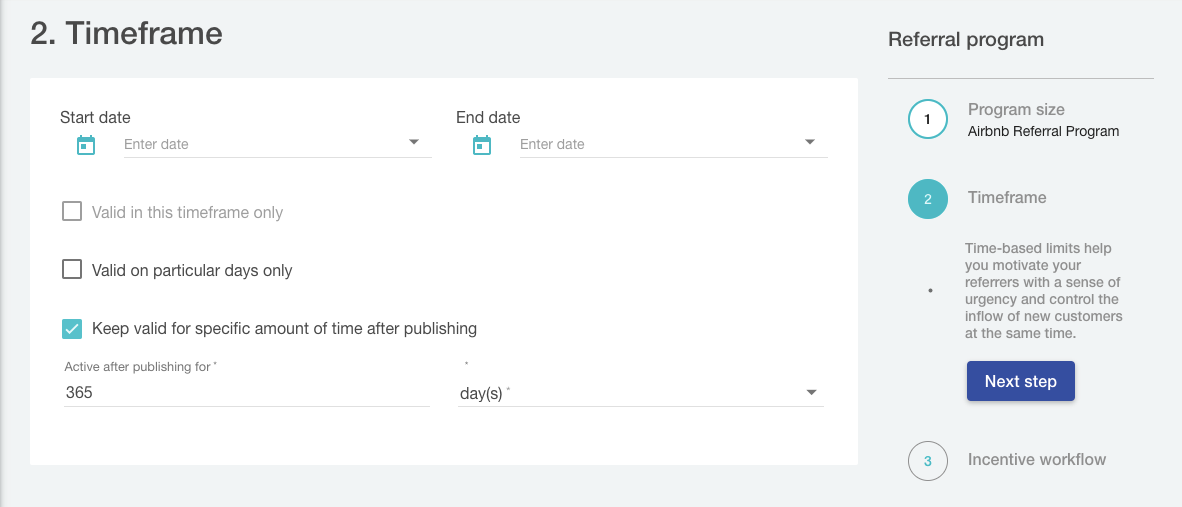 Airbnb referral program timeframe