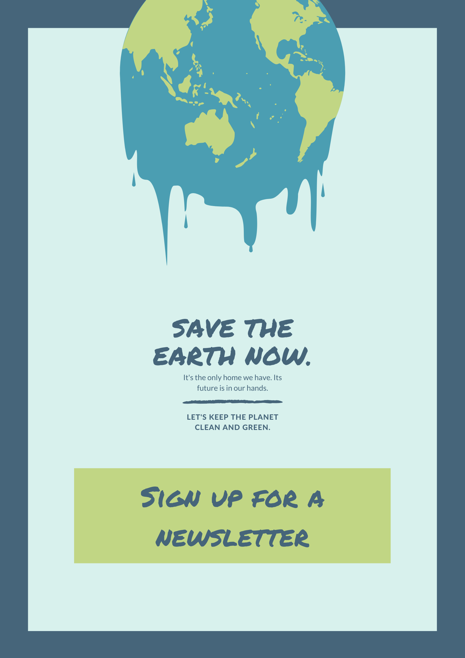 Example of a landing page