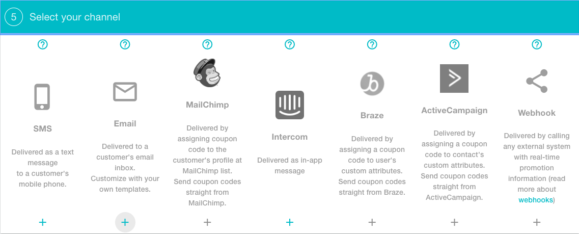 Coupon codes distribution channels
