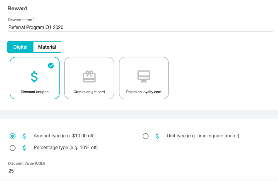 Creating a referral reward in Voucherify - 1st step to fighting referral fraud