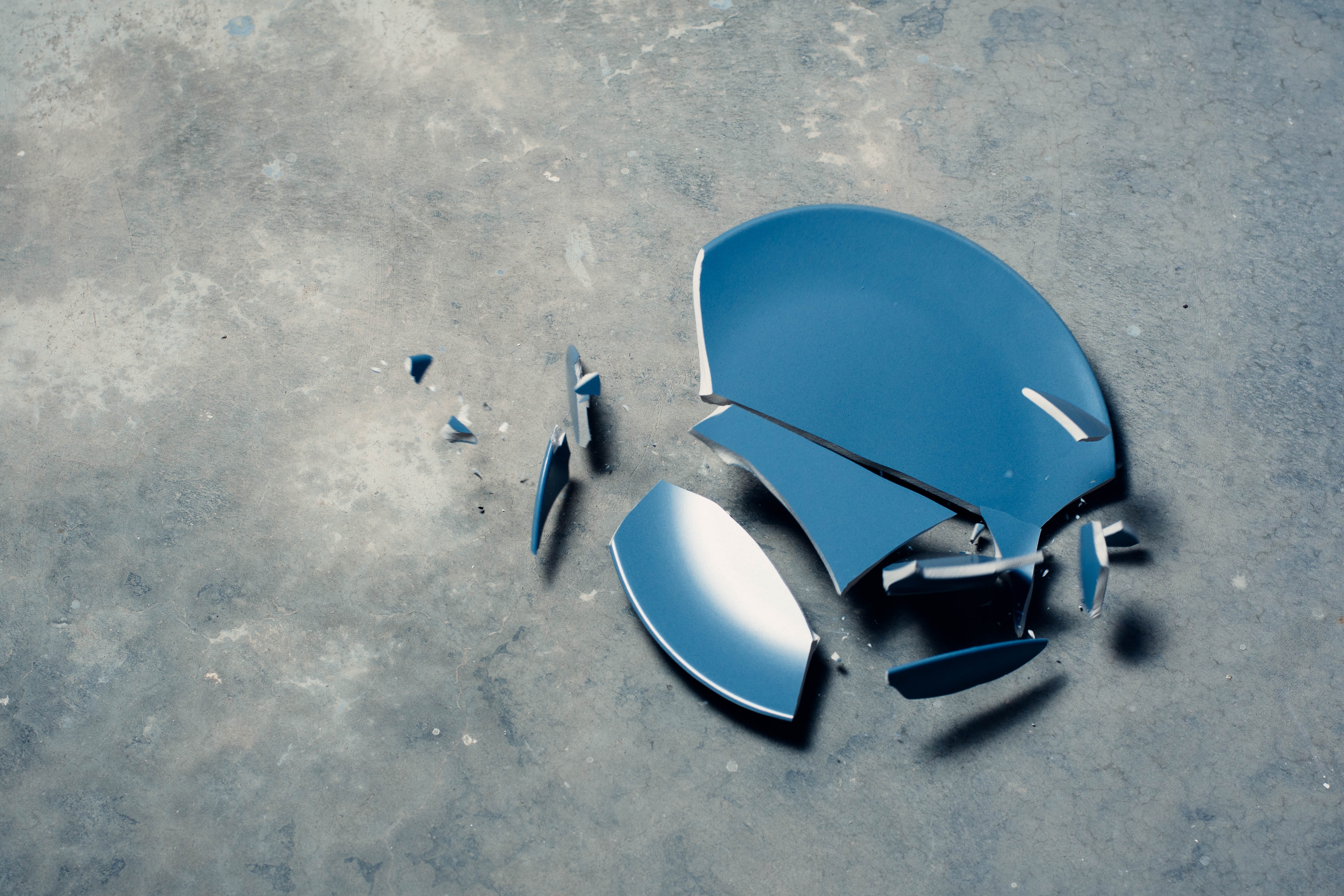The Blemishing Effect - title photo - a broken plate