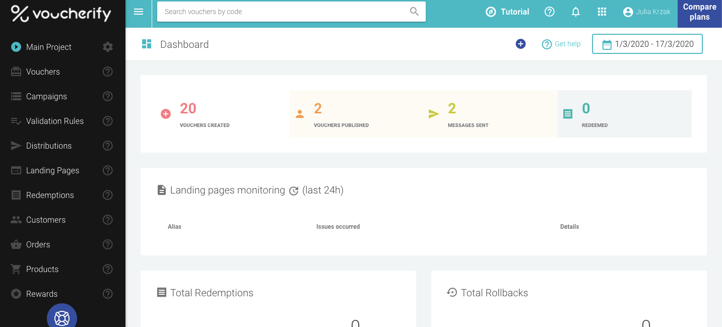 Creating unique codes in Voucherify