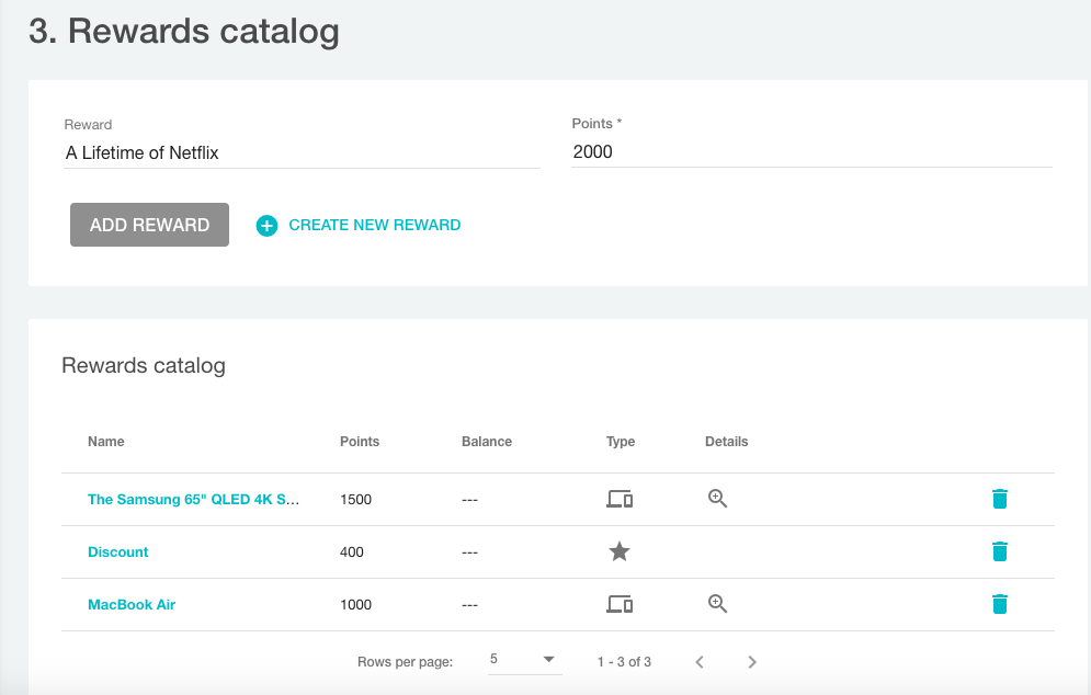 Rewards Catalog loyalty Uber program