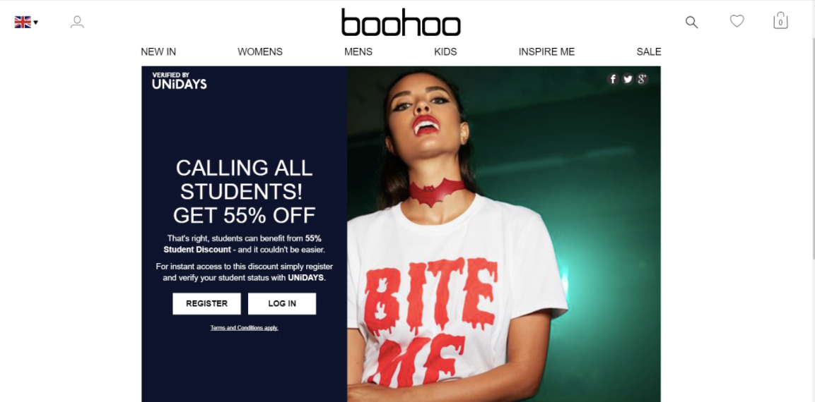 Boohoo Targeted Promotion
