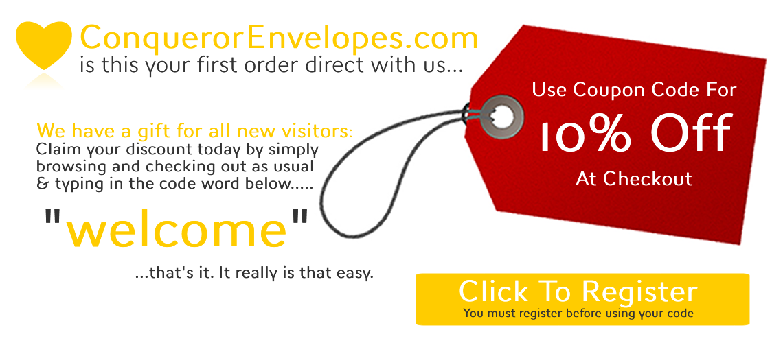 Conqueror Envelopes new customers campaign