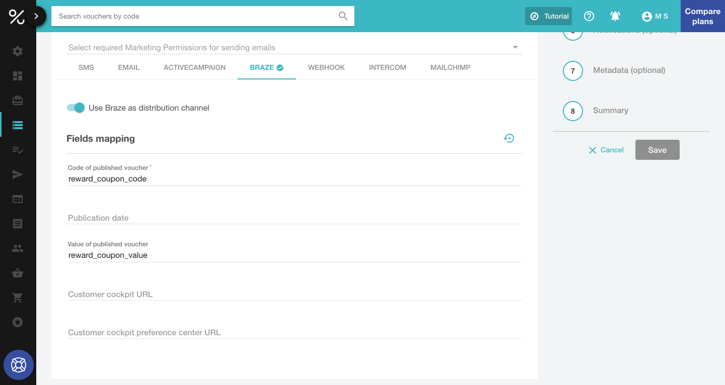 Referral reward notification