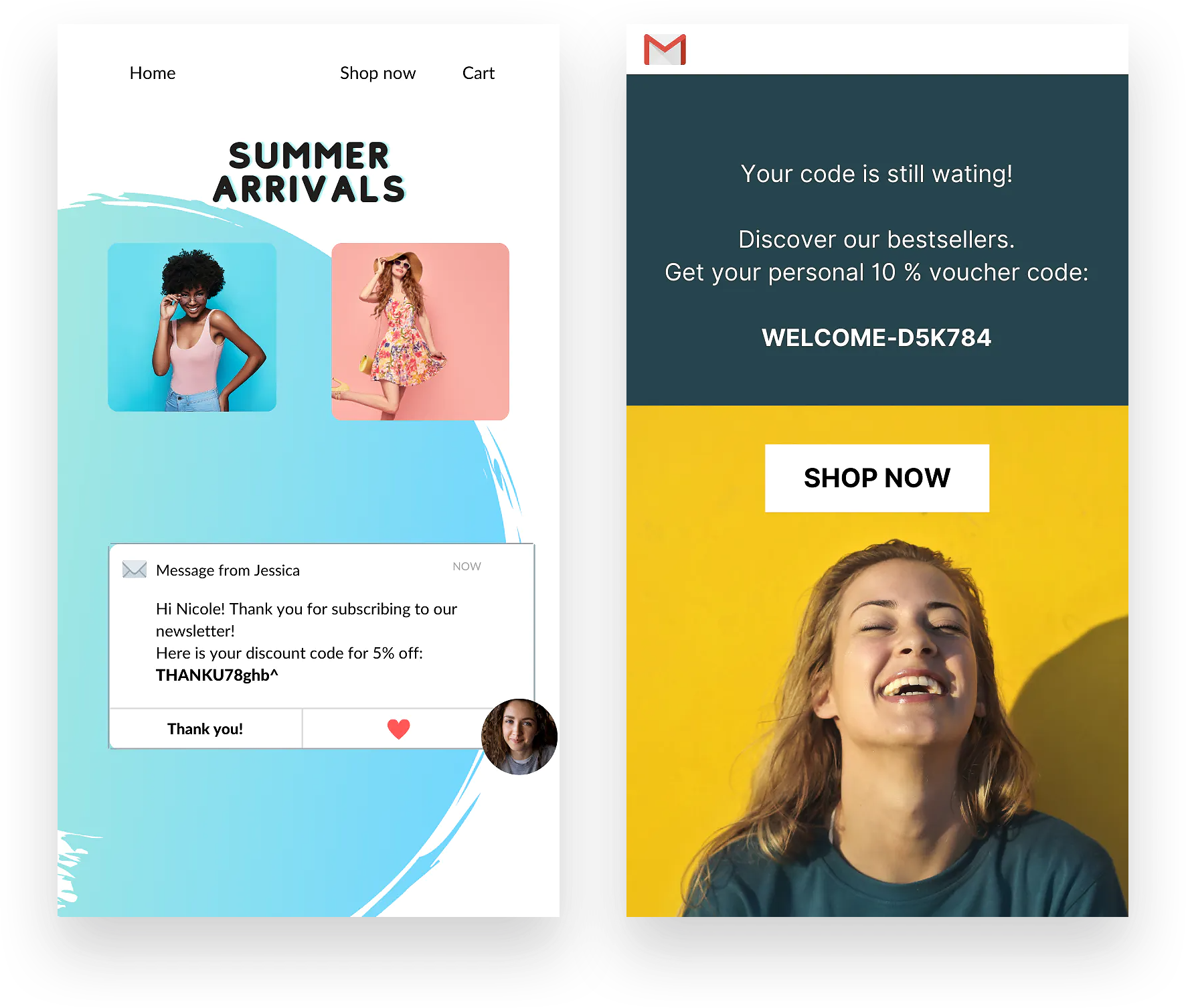 Braze & Voucherify Welcome coupon campaigns