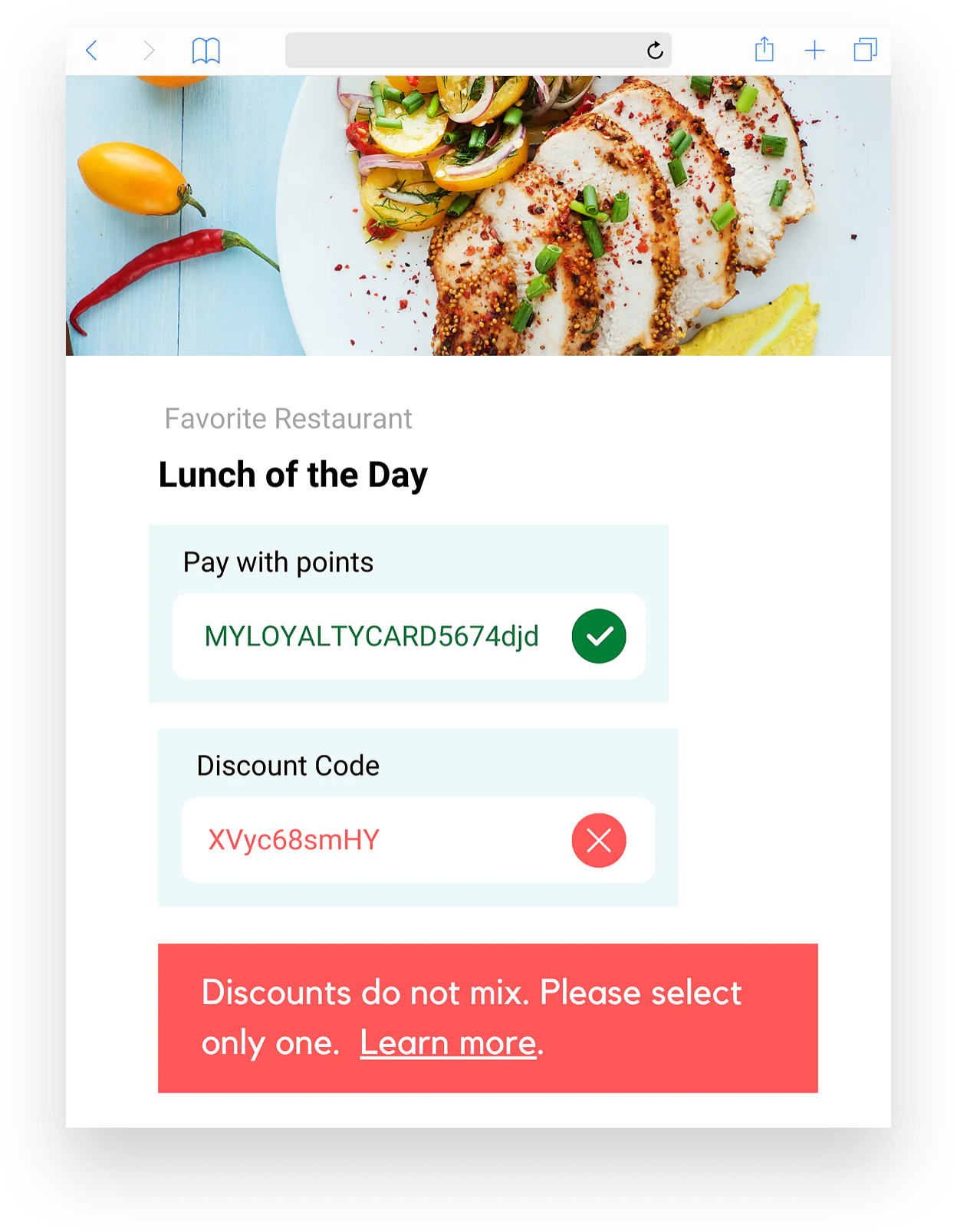 Promotion Stacking example