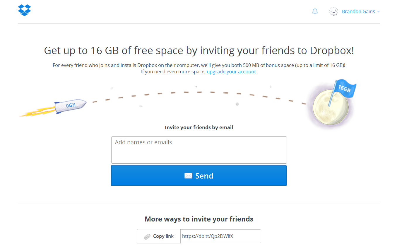 Dropbox Referral Program