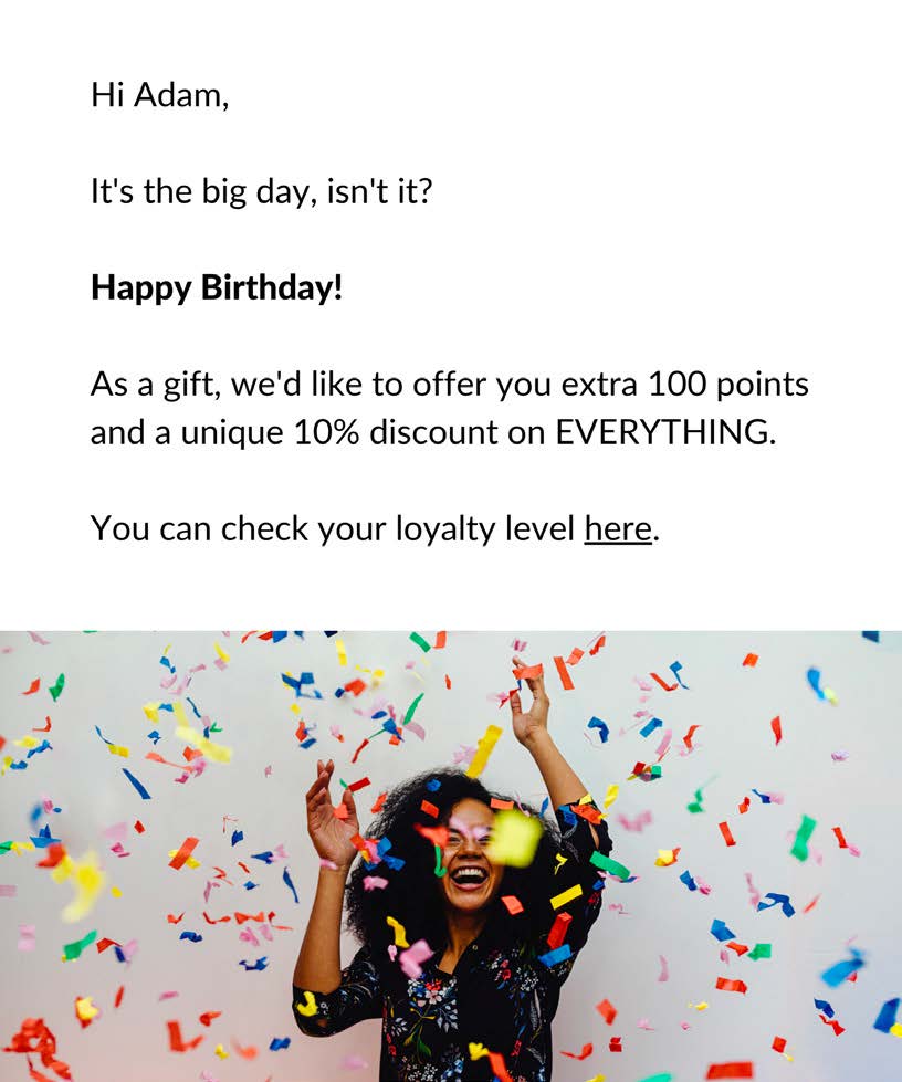 Bonus points loyalty
