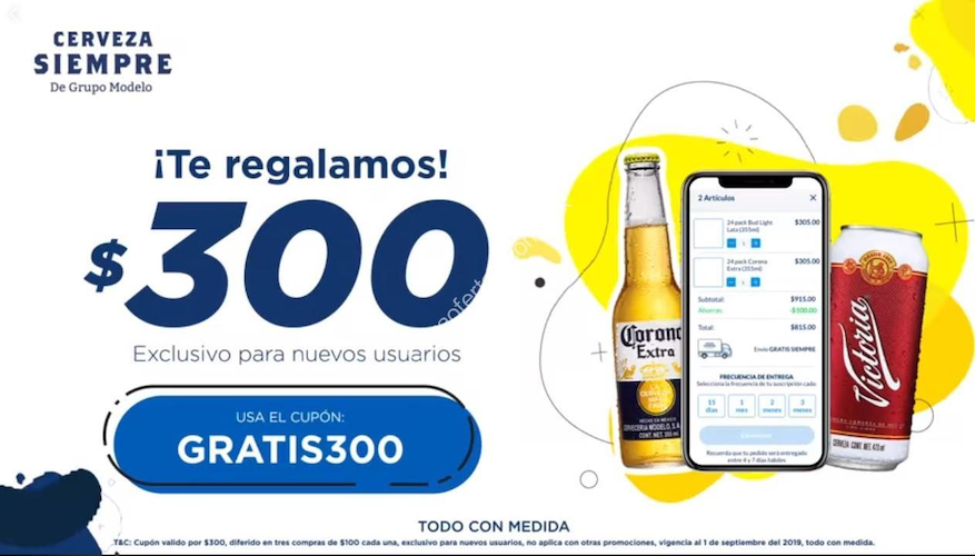 Cerveza Siempre promo