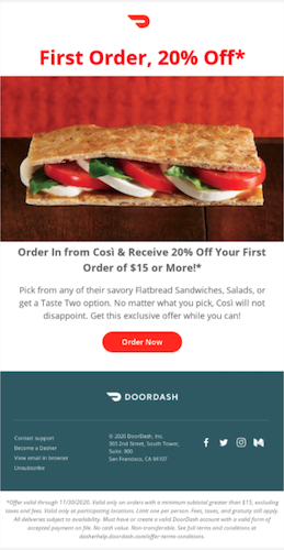 Doordash partner promotion