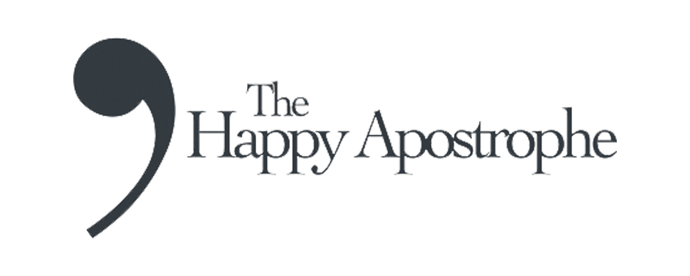 The Happy Apostrophe logo The Happy Apostrophe logo