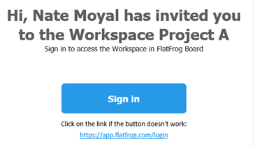 Workspace email