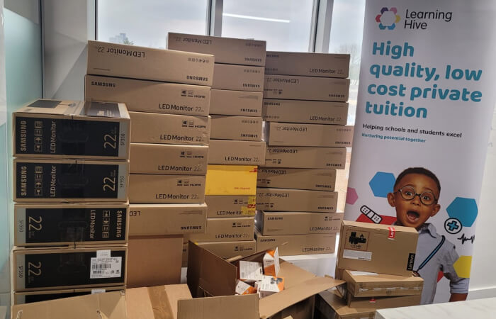 Samsung LED monitors waiting for distribution