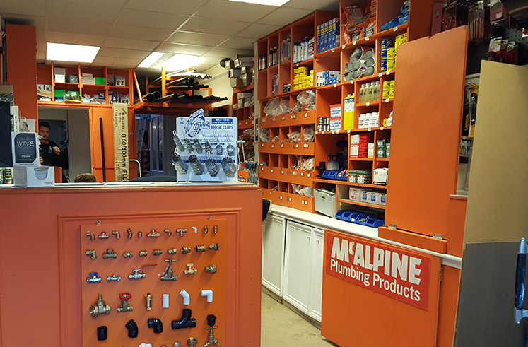 Plumbing shop and products.