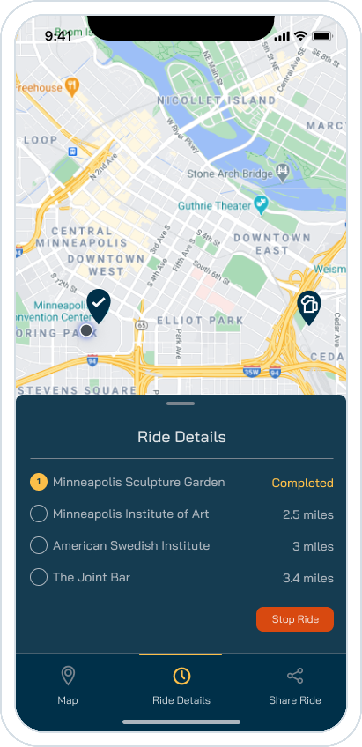 Bike Around UI