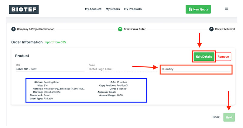 How To Create An Order