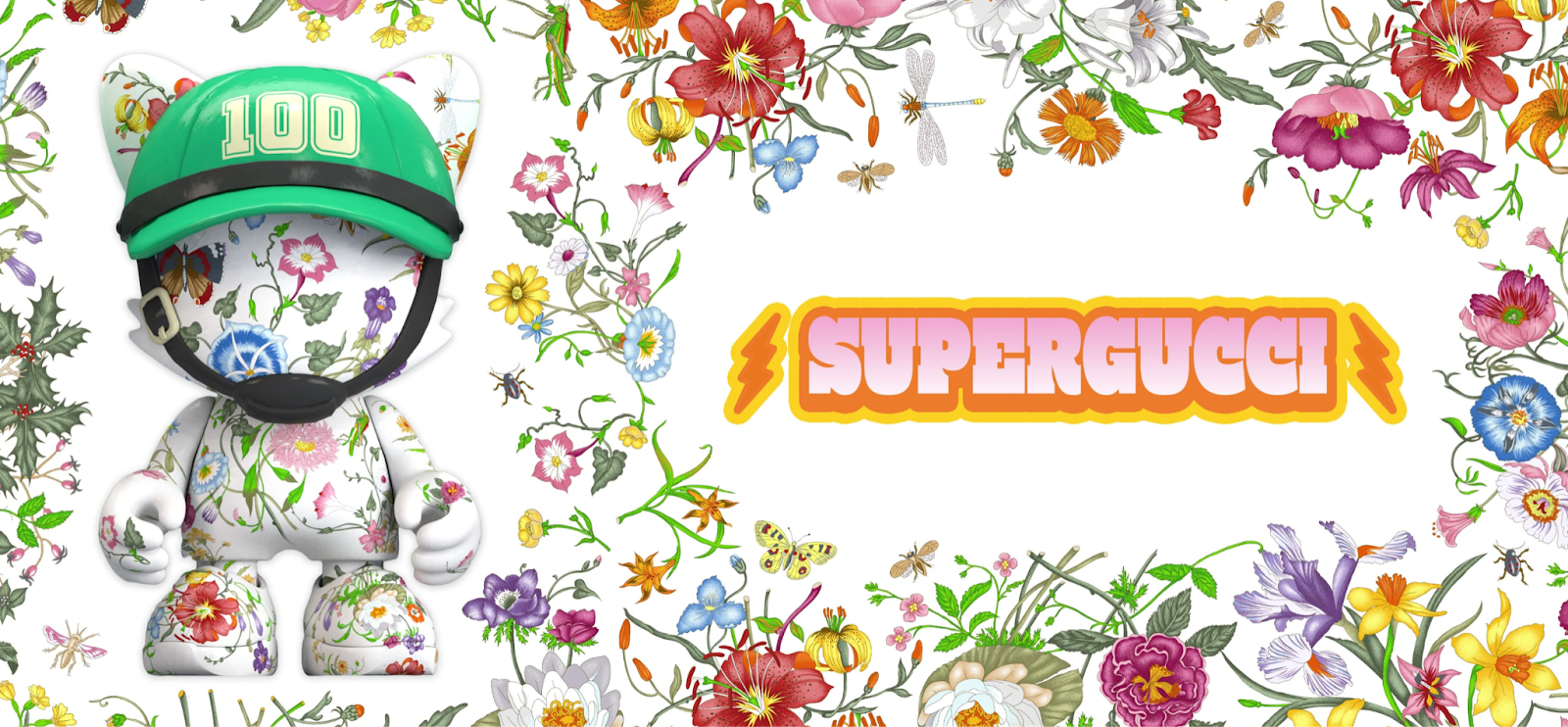 Supergucci banner with photo of NFT
