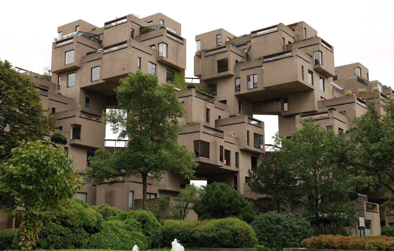 Habitat 67 designed by Moshe Safdie, 1967