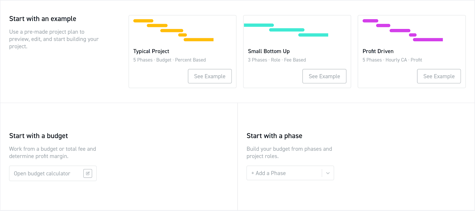 Screenshot of Monograph Project Management Software
